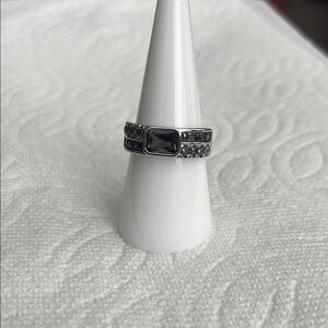 A Delicate Gaze lab created Alexandrite on Rhodium plating